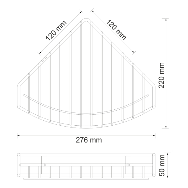 K-1511 Полка металлическая. Фото 3