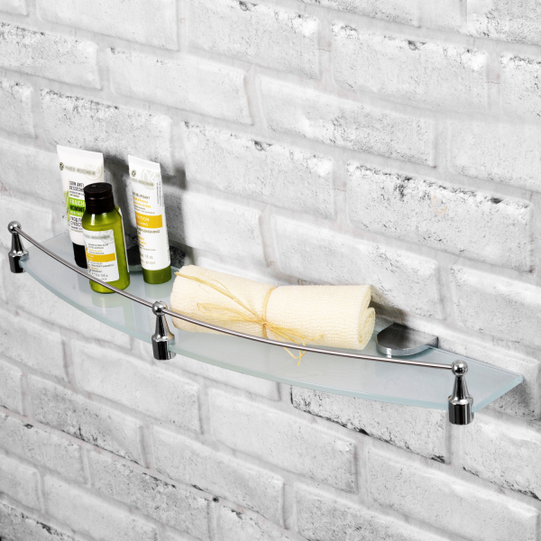 Kammel K-8344 (ранее К-8324) Полка стеклянная с бортиком. Фото 3