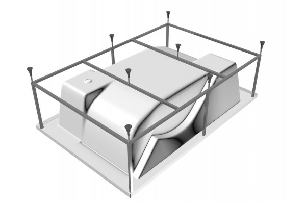 Каркас для ванны сварной Vayer CORAL Гл000006911, 180x120. Фото 1