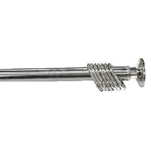 Карниз для ванной "Zalel" 110-200см, хромированный с кольцами. Фото 1