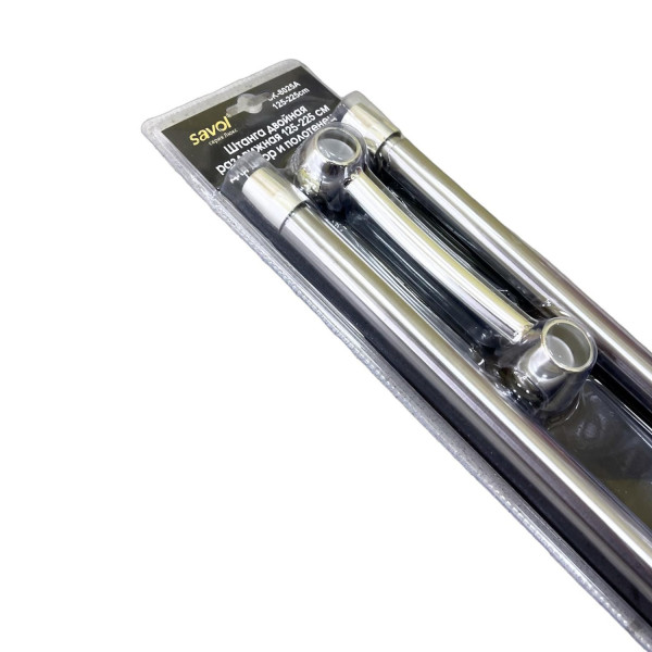 Карниз телескопический для ванной Savol SK-8025A, хром. Фото 1