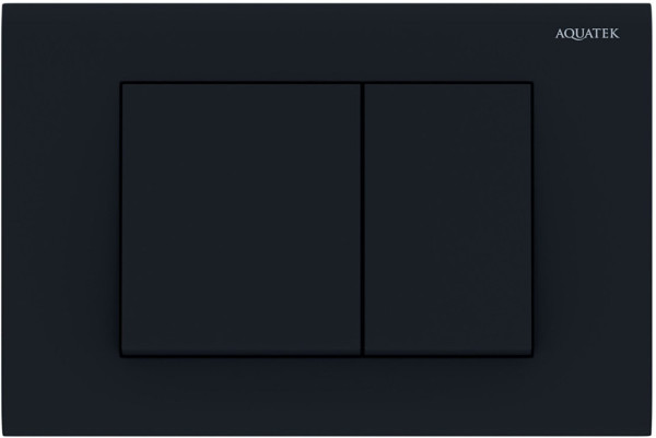 KDI-0000012 (001D) Панель смыва Черная матовая (клавиши квадрат). Фото 1