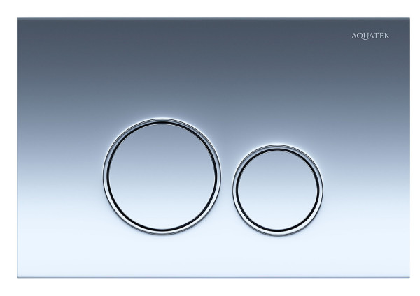 KDI-0000018 (005B) Панель смыва Хром глянец (клавиши круглые). Фото 1