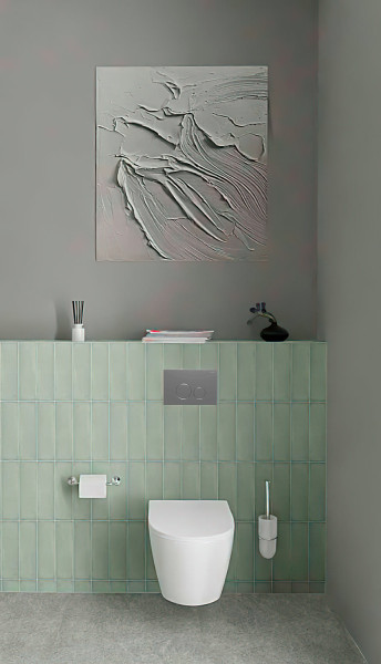 KDI-0000018 (005B) Панель смыва Хром глянец (клавиши круглые). Фото 3