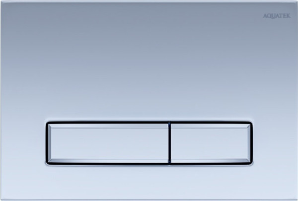 KDI-0000024 (009C) Панель смыва Slim Хром матовый (клавиша прямоугольная). Фото 1