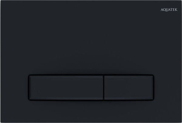 KDI-0000025 (009D) Панель смыва Slim Черный матовый (клавиша прямоугольная). Фото 1