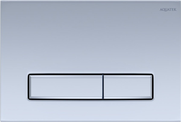 KDI-0000027 (009H) Панель смыва Slim Никель (клавиша прямоугольная). Фото 1