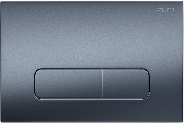 KDI-0000034 (002C-1) Панель смыва Оружейная сталь матовая (клавиши прямоугольные). Фото 1