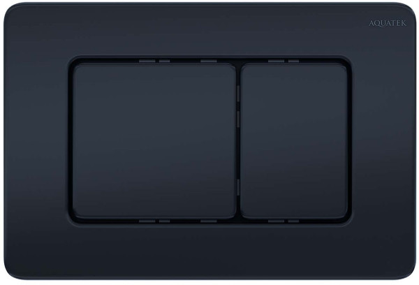 KDI-0000040 (003D) Панель смыва нержавеющая сталь, цвет Черный матовый (клавиши квадрат). Фото 1