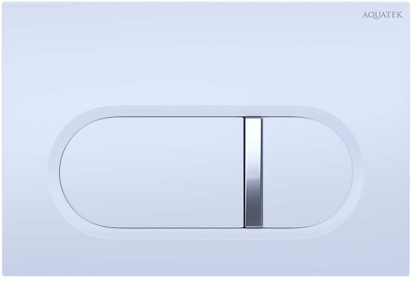 KDI-0000042 (016A) Панель смыва Белая (клавиши прямоугольные). Фото 1