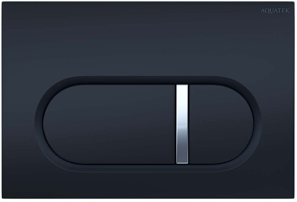 KDI-0000045 (016D) Панель смыва Черная (клавиши прямоугольные). Фото 1