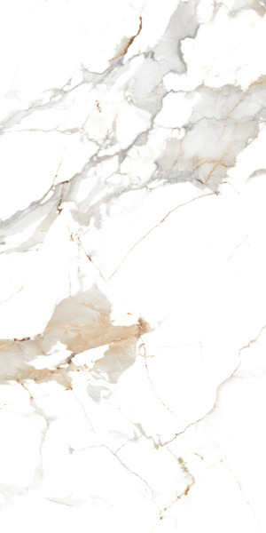 Керамогранит Maimoon Ceramica Glossy Statuario cafe gold 120х60 см. Фото 1