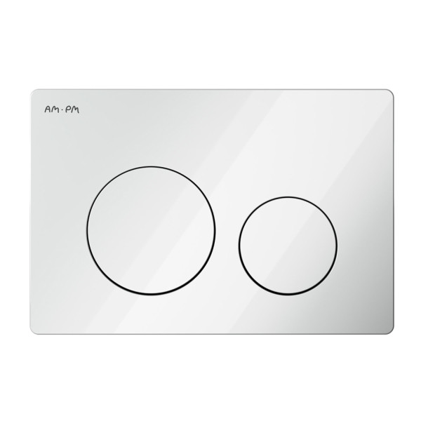 Клавиша для инсталляции, механическа, пластик, белый глянцевый. Фото 6