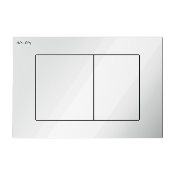 Клавиша для инсталляции, механическая, пластик, белый глянцевый. Фото 6