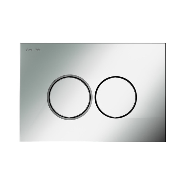 Клавиша для инсталляции, пластик, хром матовый. Фото 6