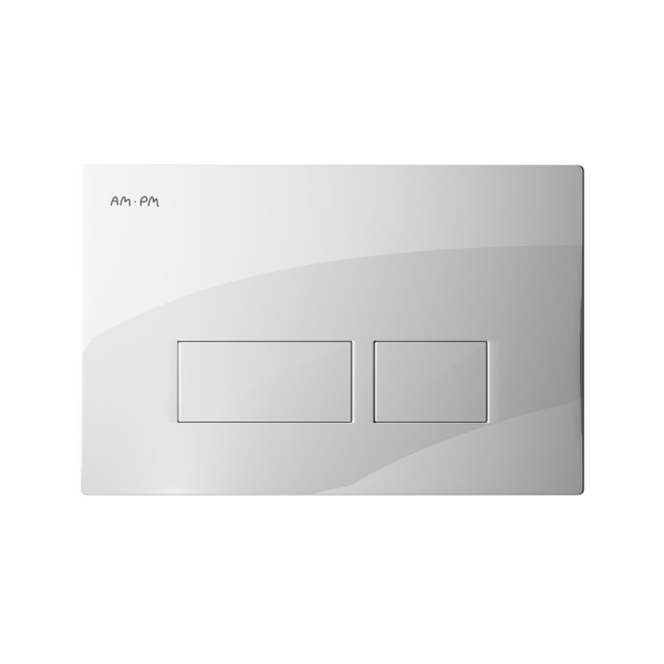 Клавиша для инсталляции пневматическая, пластик, белый. Фото 6