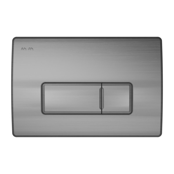 Клавиша для инсталляции пневматическая, пластик, матовый никель. Фото 2