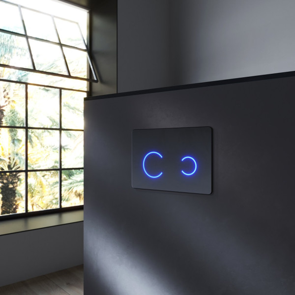 Клавиша для инсталляции Touchless Pro, сенсорная бесконтактная, стекло. Фото 1