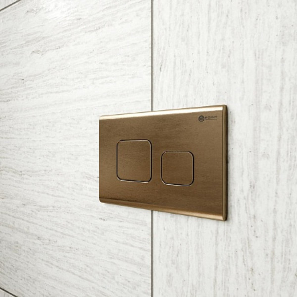 Клавиша смыва для инсталляции Point Афина, бронза брашированная, PN44041BB. Фото 3