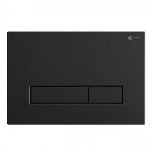 Клавиша смыва для инсталляции Point Меркурий, черная матовая, PN44831BM. Фото 1