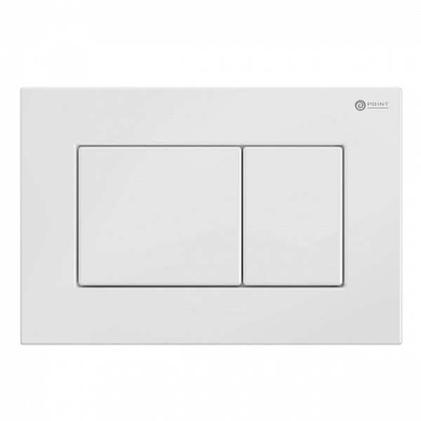 Клавиша смыва для инсталляции Point Ника, белая, PN44081W. Фото 1