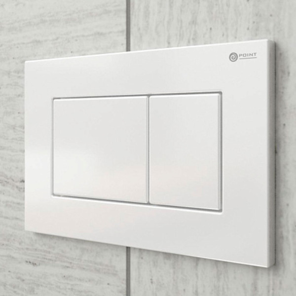 Клавиша смыва для инсталляции Point Ника, белая, PN44081W. Фото 4