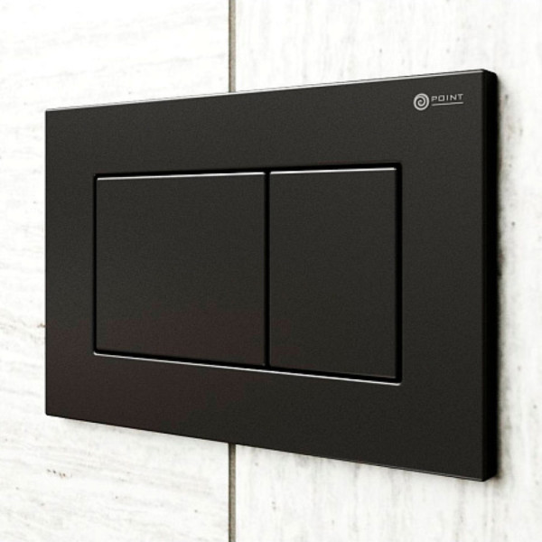 Клавиша смыва для инсталляции Point Ника, черная матовая, PN44081BM. Фото 4