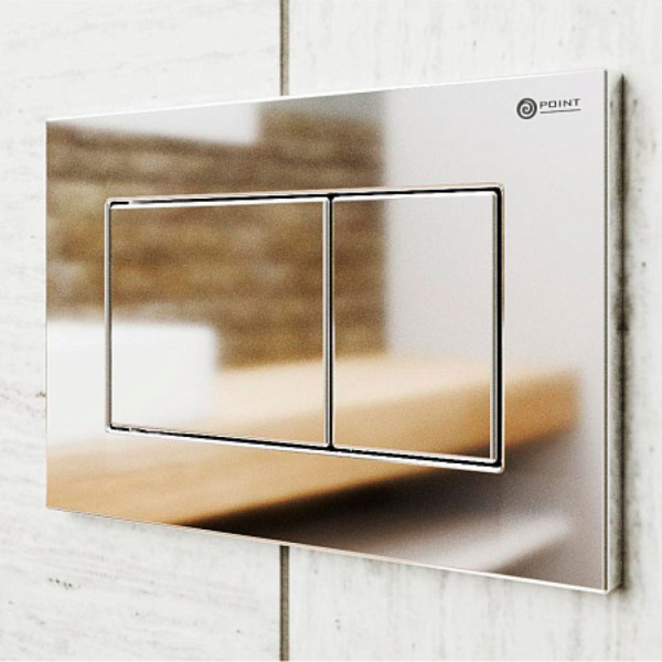 Клавиша смыва для инсталляции Point Ника, хром, PN44081C. Фото 4