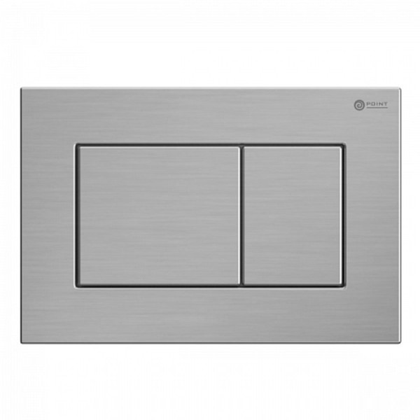 Клавиша смыва для инсталляции Point Ника, нержавеющая сталь, сталь брашированная, PN44081SB. Фото 1