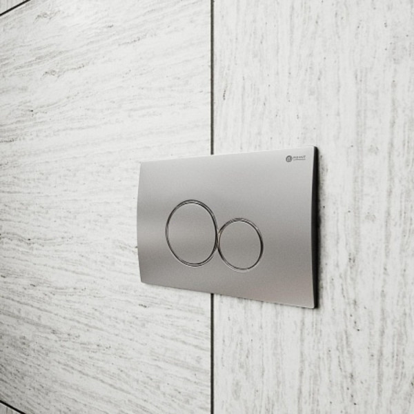 Клавиша смыва для инсталляции Point Виктория, цвет сатин/хром, PN44061SC. Фото 3