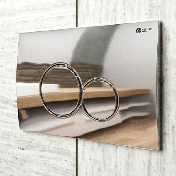 Клавиша смыва для инсталляции Point Виктория, хром, PN44061C. Фото 4