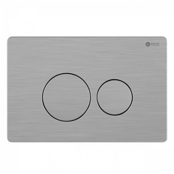 Клавиша смыва для инсталляции Point Виктория, нержавеющая сталь, сталь брашированная, PN44061SB. Фото 1