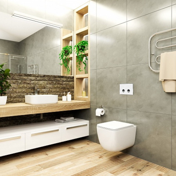 Клавиша смыва для пневматической инсталляции Point Венера, белый/хром, PN44071WC. Фото 5