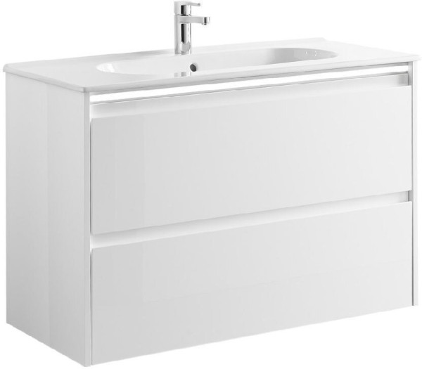 KLEA 7928201 Комплект мебели (тумба 3844101 (985x450mm) + раковина 3307001 (1010x460mm), белый. Фото 1