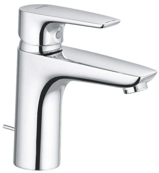 Kludi 34 290 0575 Pure&Solid Смеситель для раковины 100 мм, со сливным гарнитуром. Фото 1