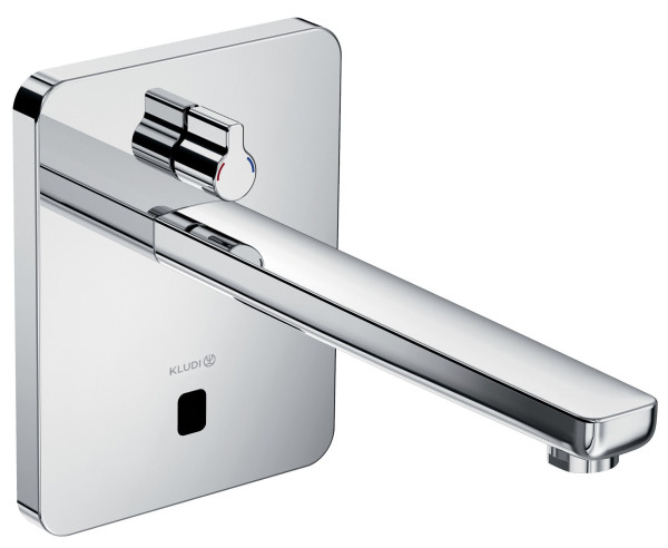 Kludi 38 400 05 Zenta E Инфракр. электрон. для рак. 240 мм, настен., с рег t°, 230/6 V, (вне. м. ч.). Фото 1