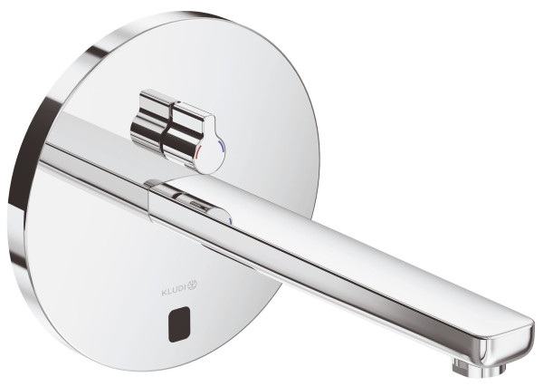 Kludi 38 401 05 Zenta E Инфракр. электрон. для рак. 240 мм, настен., с рег t°, 230/6 V, (вне. м. ч.). Фото 1