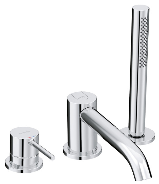 Kludi 38 448 0576 Bozz Cмеситель на борт ванны, на 3 отв., Комплект. Фото 1