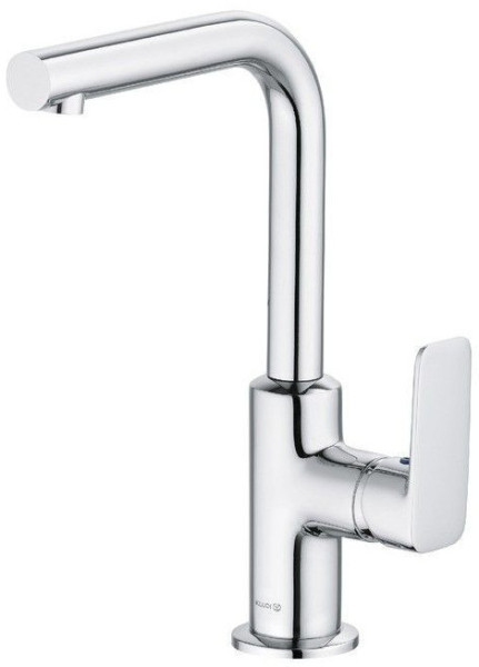 Kludi 40 025 0575 Pure&Style Смеситель для раковины 220 мм, со сливным гарн., Г излив, 4,5 л/мин. Фото 1