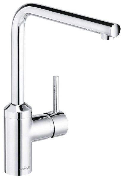 Kludi 42 819 0577 L-INE Смеситель для кухни 275 мм, безнапорных водонагревателей, Г излив, 5 л/мин. Фото 1