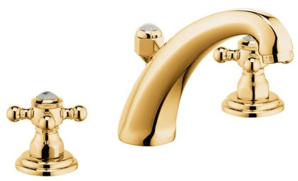 Kludi 51 043 4520 1926 Смеситель для раковины 100 мм, на 3 отв., керамика 180°, Комплект. Фото 1