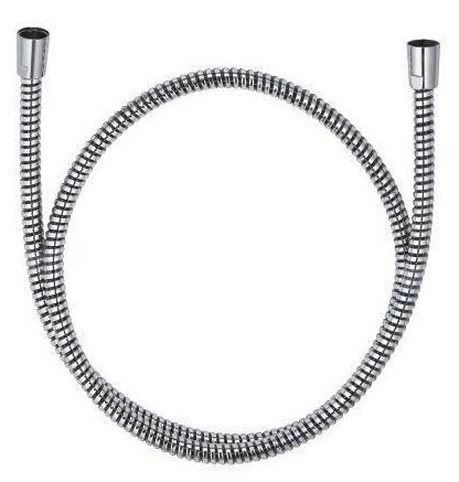 Kludi 61 055 0500 Logoflex Шланг душевой 1250 мм, в пластиковой оболочке с металлическим эффектом. Фото 1