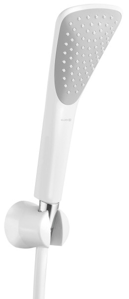 Kludi 6765091-00 Fizz Душевой набор 90 мм, 1 режим, шланг 1250 мм, белый/хром. Фото 1