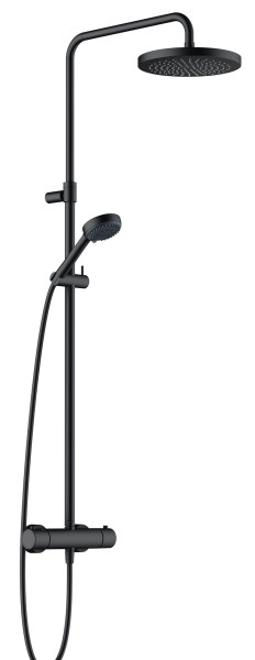 Kludi 68 082 3900 Logo Душевая система для душа, с терм., Ø245/96 мм, 1/3 режима, черный. Фото 1