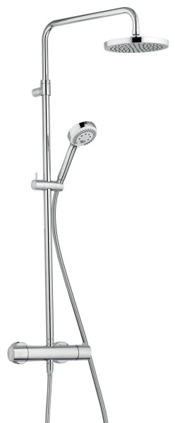 Kludi 68 092 0500 Logo Душевая система для душа, с терм., Ø200/96 мм, 1/3 режима. Фото 1