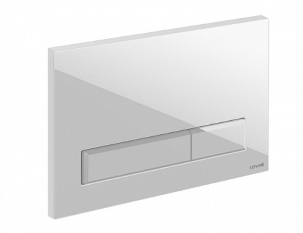 Кнопка Cersanit BLICK для LINK PRO/VECTOR/LINK/HI-TEC пластик белый. Фото 1