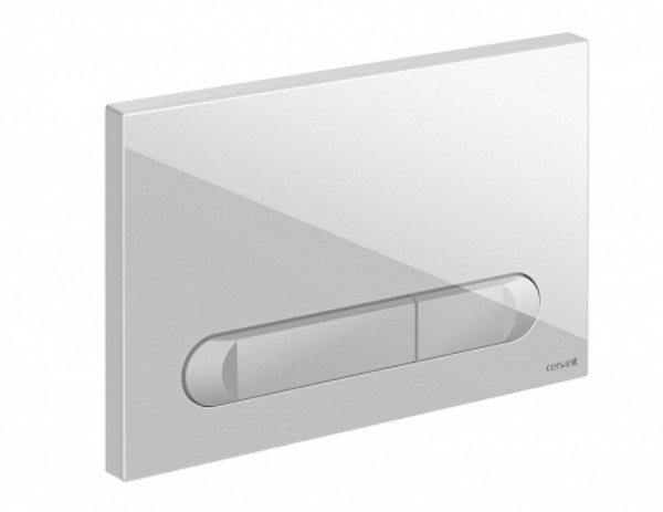 Кнопка Cersanit ESTETICA для LINK PRO/VECTOR/LINK/HI-TEC пластик белый. Фото 1