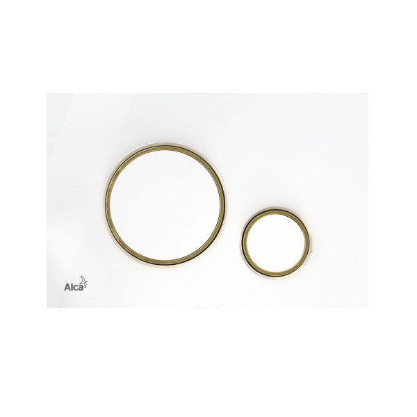 Кнопка смыва alcadrain 24.7х0.5х16.5 для инсталляции, пластик, цвет Белый (M775). Фото 1