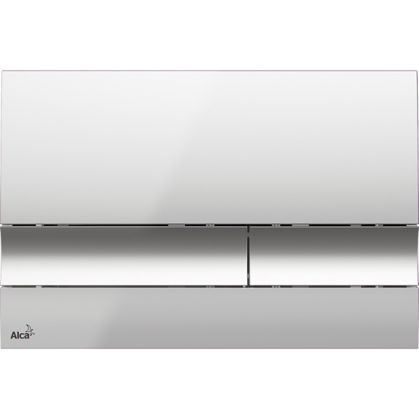 Кнопка смыва alcadrain 24.7х1.5х16.5 для инсталляции, пластик, цвет Хром (M1721). Фото 1