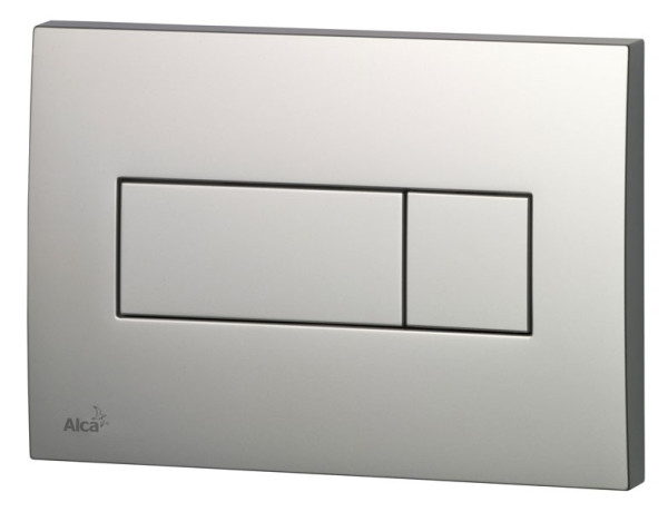 Кнопка смыва alcadrain 24.7х1.6х16.5 для инсталляции, пластик, цвет Хром матовый (M372). Фото 1